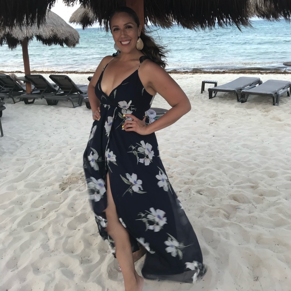 Lulu’s Maxi High/Low Wrap Dress! I wore it once!